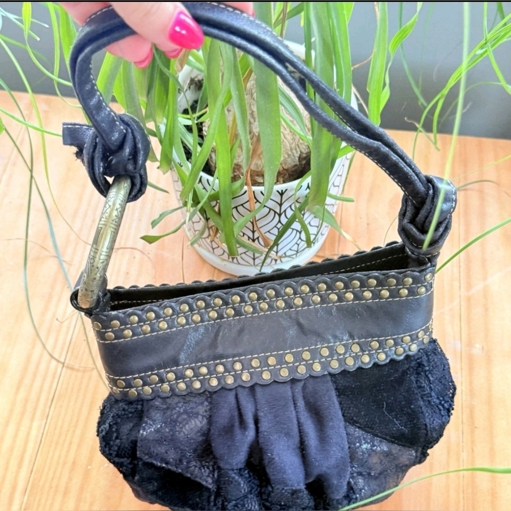 Elegant Black Studded Women's Bag